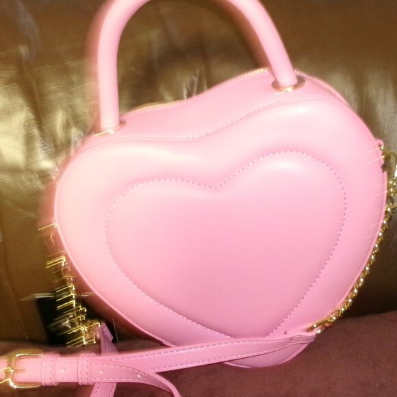 NWT Nanette Lepore Lipstick Pink Heart Crossbody - Picture 6 of 10